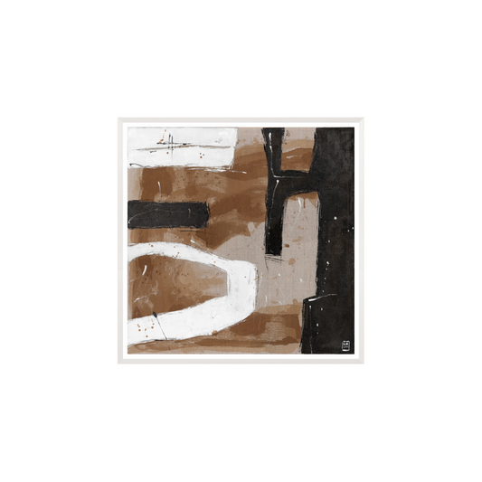 Umber Connection on Linen I
